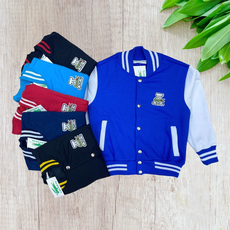 Jaqueta Beisebol Escolar Masculino Infantil Com Botão L em Oferta na Shopee