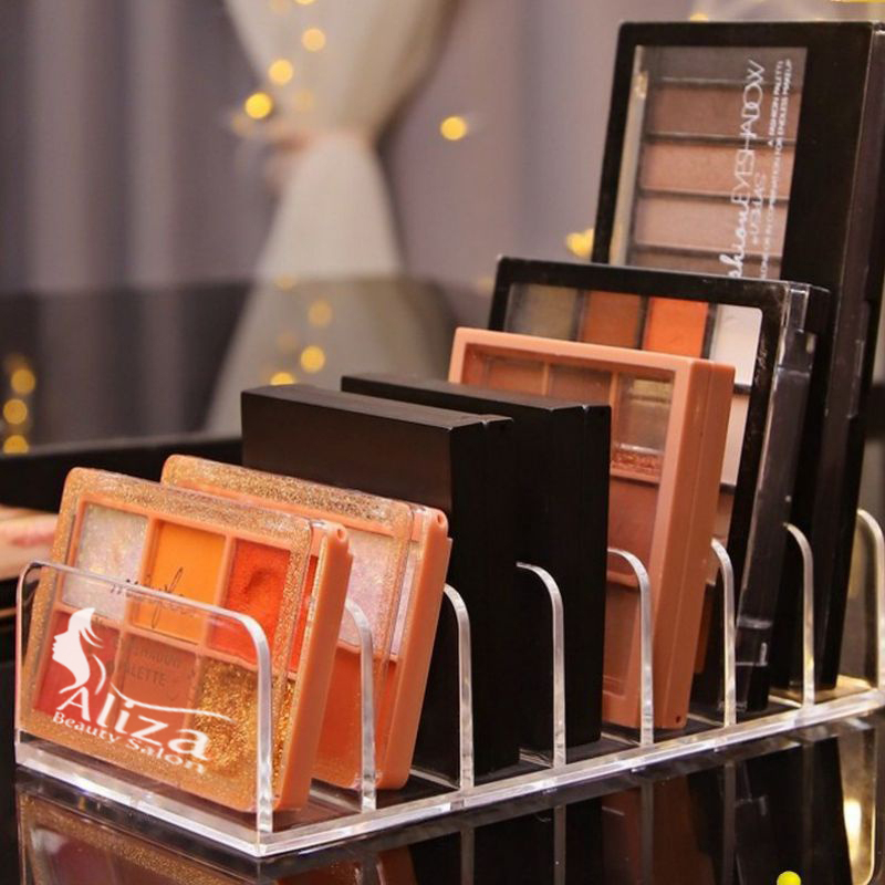 porta maquiagem pincel paleta sombra blush batom organizador organizadores de acrilico com divisorias para gaveta em Oferta na Shopee