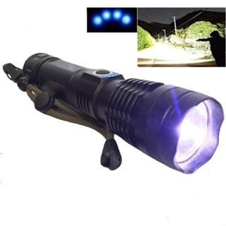 T9 Lanterna Led Recarregável Tática Mais Forte Do Mundo Potente Sitio Fazenda Sem Bateria