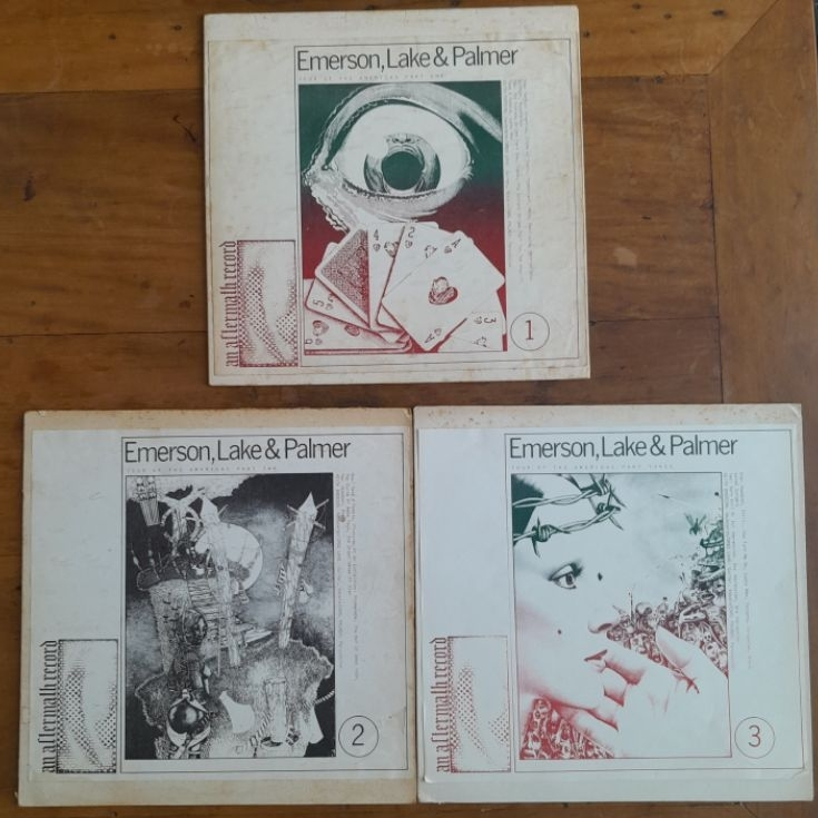 Emerson, Lake & Palmer - Tour of Americas Part One, Two Three - 3 lps importados - vinil