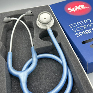 Estetoscópio Spirit MD Pro-Lite Adulto Azul Perolizado em Oferta na Shopee