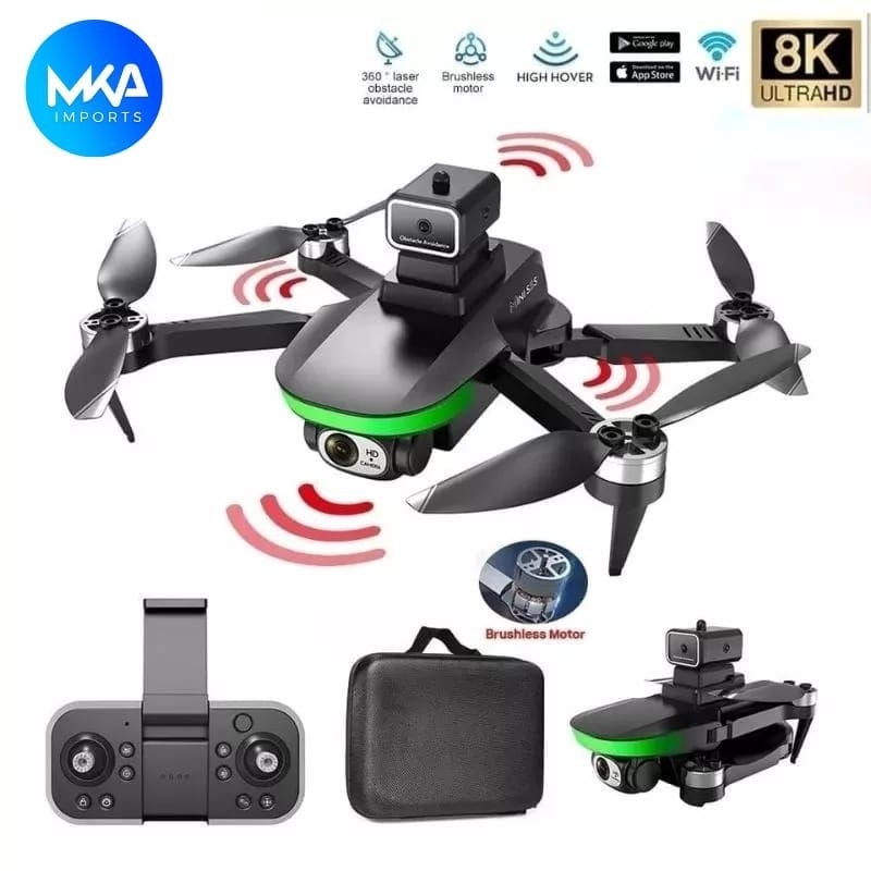 Drone Profissional S5s mini com Câmera 4k Motor Brushless + Maleta