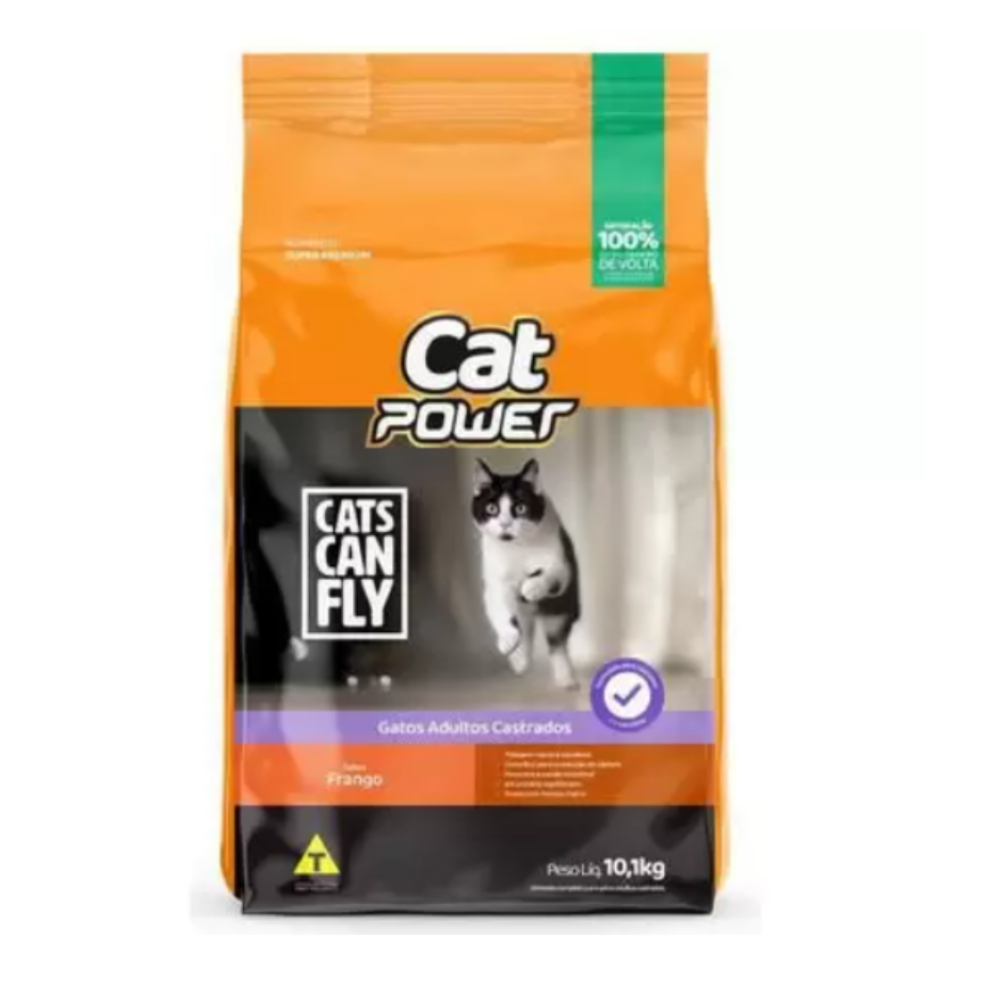 Ração Cat Power Can Fly Gato Frango 3Kg