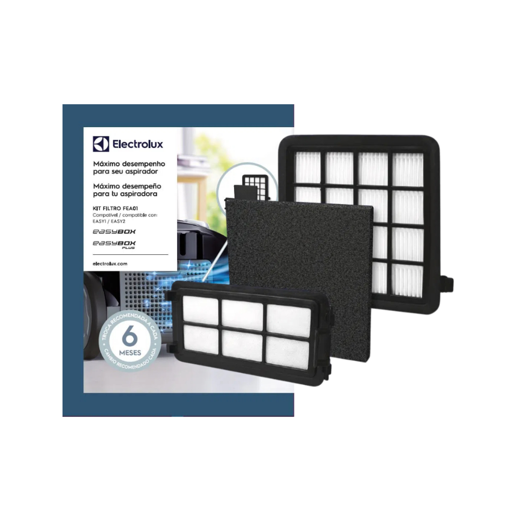 Kit Filtros Hepa Electrolux Easybox Plus Easy1 Easy2 Fea01