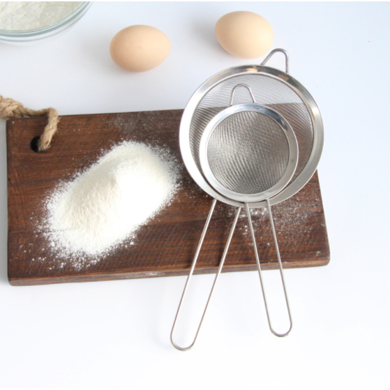 Kit 3 Peneira Coador De Peneiras Aço Inoxidável Para Cozinha Peneira De Cozinha