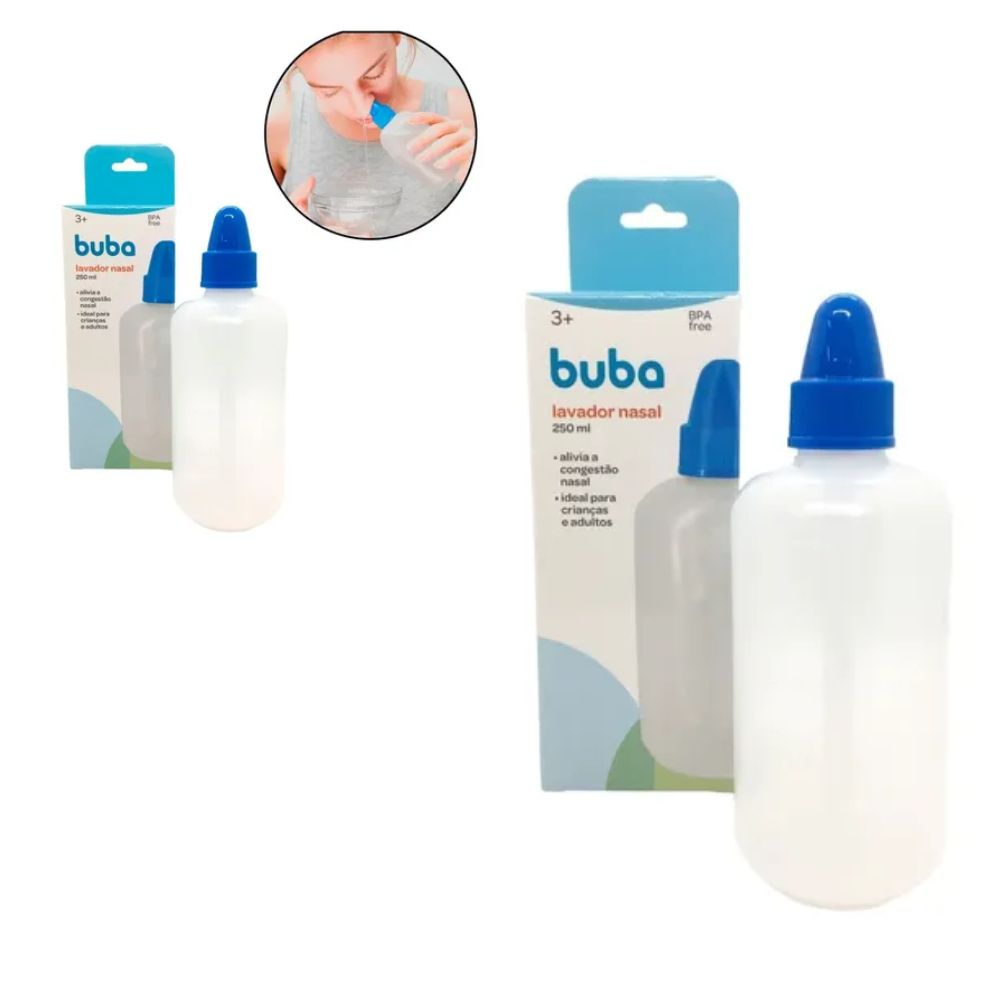 Garrafa Lavador Nasal Infantil Lavagem Criança Adulto 250ml