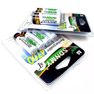 Pilha recarregável AA 4700 mah com 4 unidade