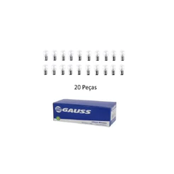 Kit 20 Lâmpadas Gauss 1034 12v 21/5w 2 Polos Gl1034