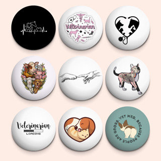 Bottons Curso Veterinária - Broche Alfinete