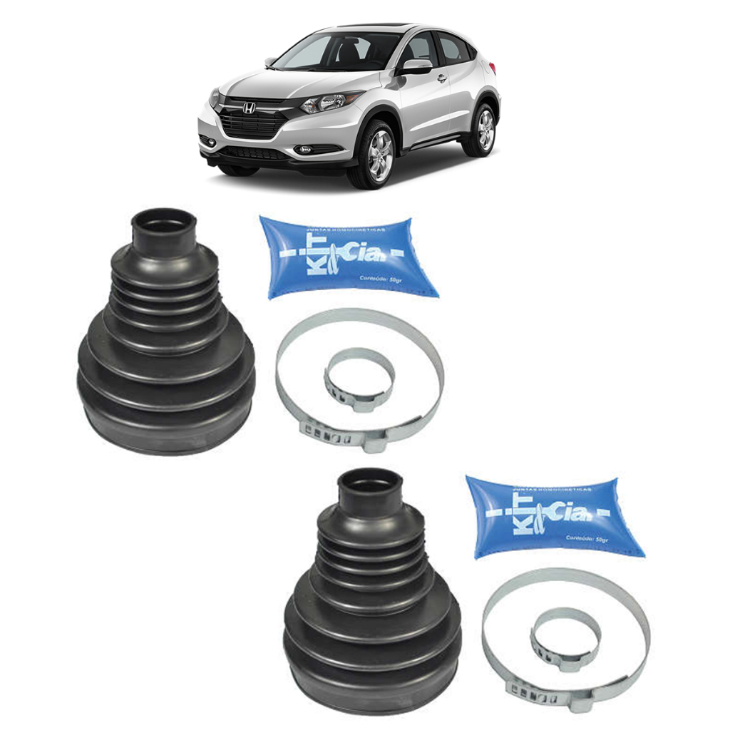 Kit 2 Coifas Dianteiras Internas Tulipa/Trizeta (Lado Câmbio) Para Honda HR-V 1.8 CVT 15/21