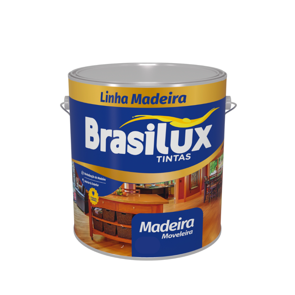 Verniz Brilhante para Madeira c/ Proteção Filtro Solar 900mL Brasilux - Várias Cores em Oferta na Shopee