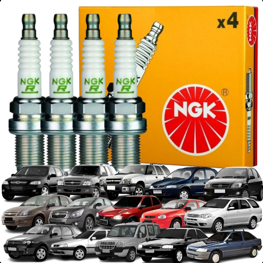 Jogo Kit 04 Velas De Ignição Palio Siena Strada Corsa Celta Astra Vectra em Oferta na Shopee