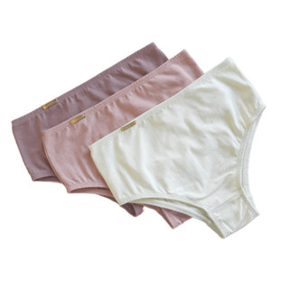 Kit 3 Calcinha De Algodão Cós Alto, Dia a Dia , Pós Parto E Gestante , Calça Reforçada Alta Segura Barriga