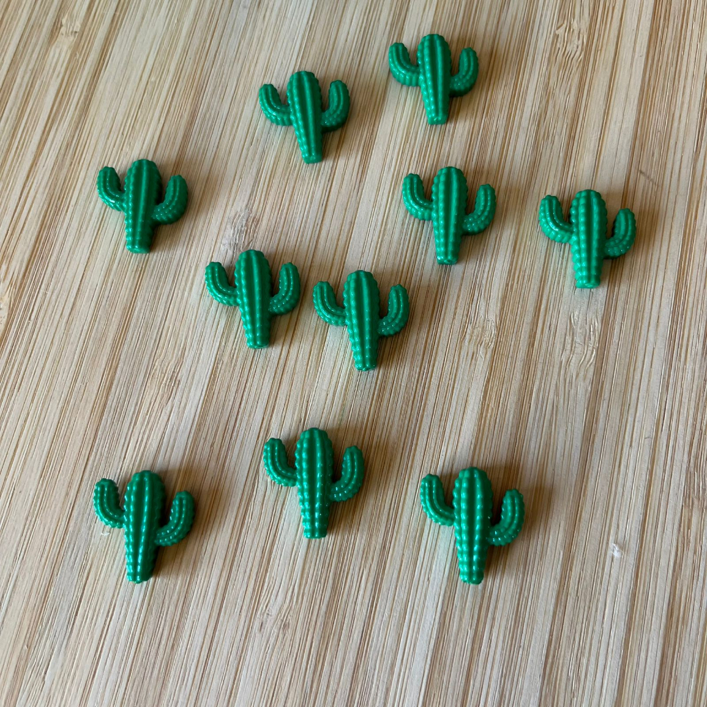 Aplique Resina Cacto 10 Unidades