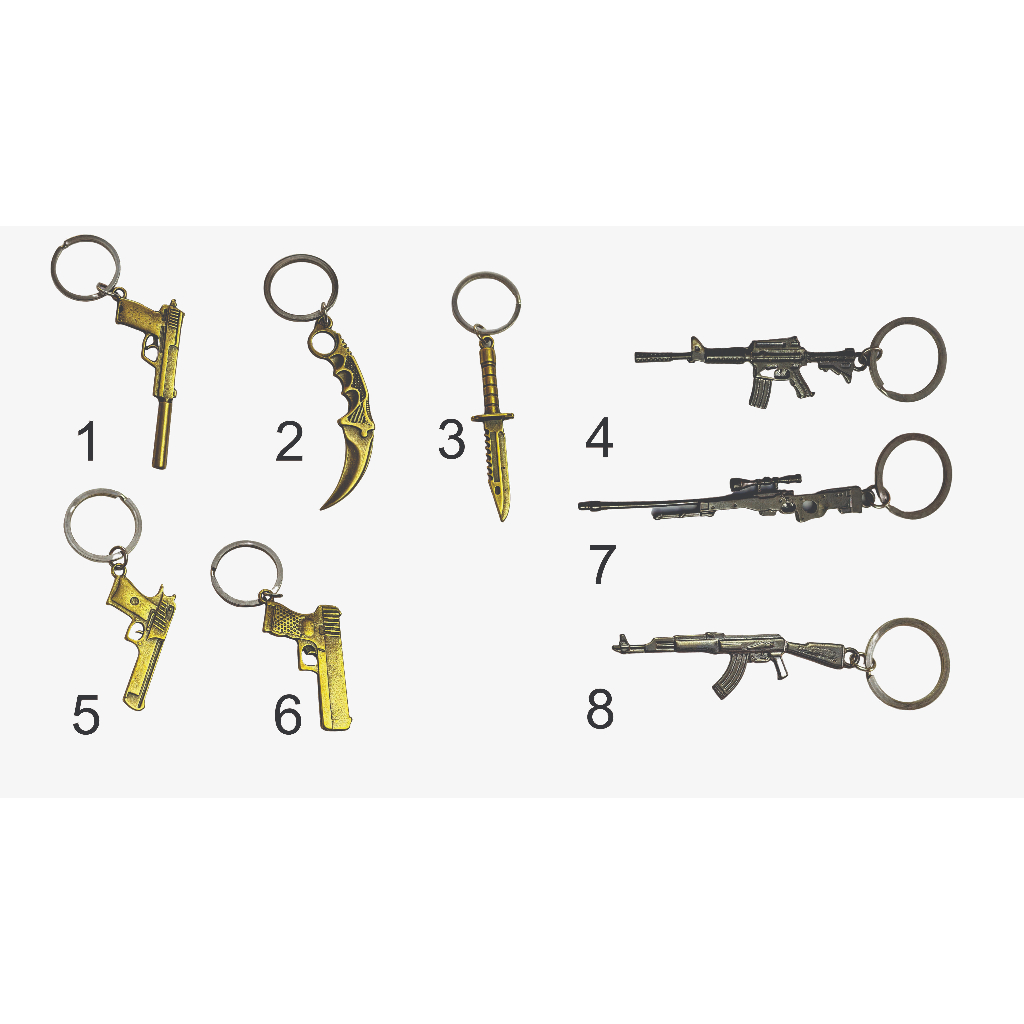 CHAVEIROS DE ARMAS CSGO KARAMBIT AK-47 M4A4 AWP USP GLOCK BAYONETTA M9