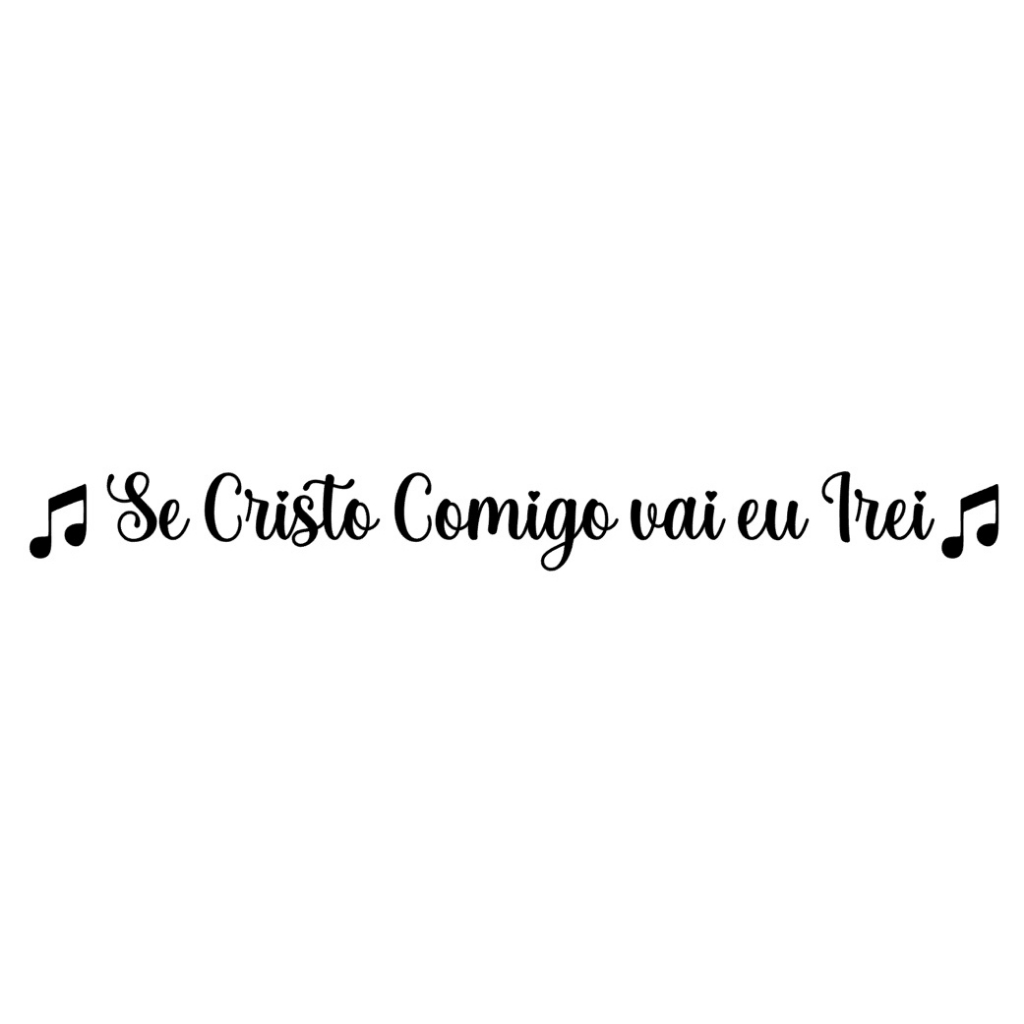Adesivo frase Se Cristo comigo vai que irei Carro Moto em Oferta na Shopee