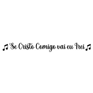 Adesivo frase Se Cristo comigo vai que irei Carro Moto em Oferta na Shopee