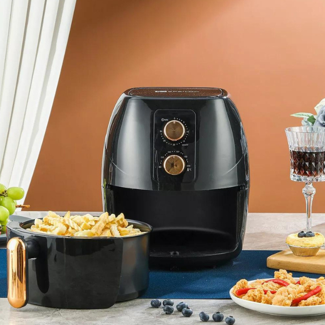 Fritadeira Elétrica Air Fryer Digital 3.5 Litros Sem Óleo Fácil E Rápido 110V