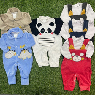 Macacão para bebê em plush masculino