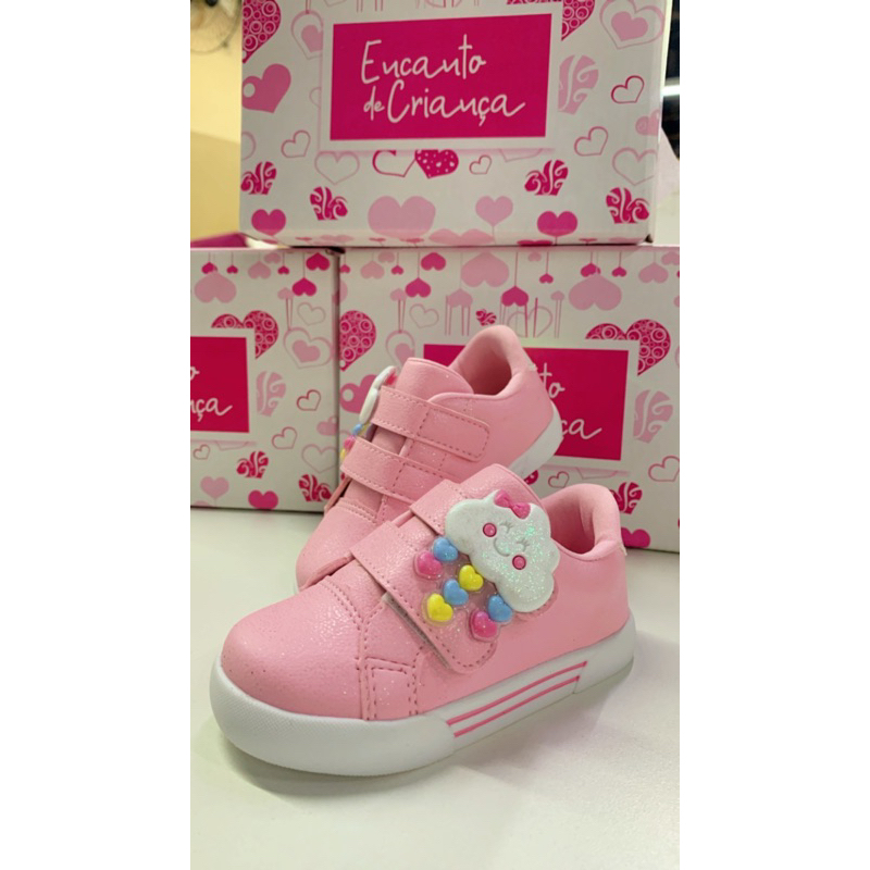 TÊNIS NUVEM CORAÇÃO INFANTIL DELICADO em Oferta na Shopee