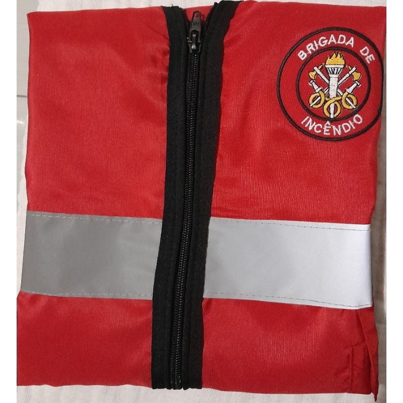 Colete Refletivo Brigadista/Brigada de Incêndio Bordado