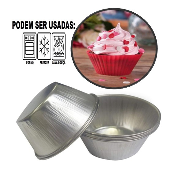 Forma Para Cup Cake N°1 Metálica Peças 7CM - Forminha De CupCake Utensílios De Cozinha Orlandi