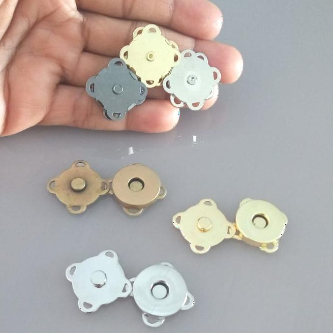 Botão imantado para bolsas de crochê costura N 18