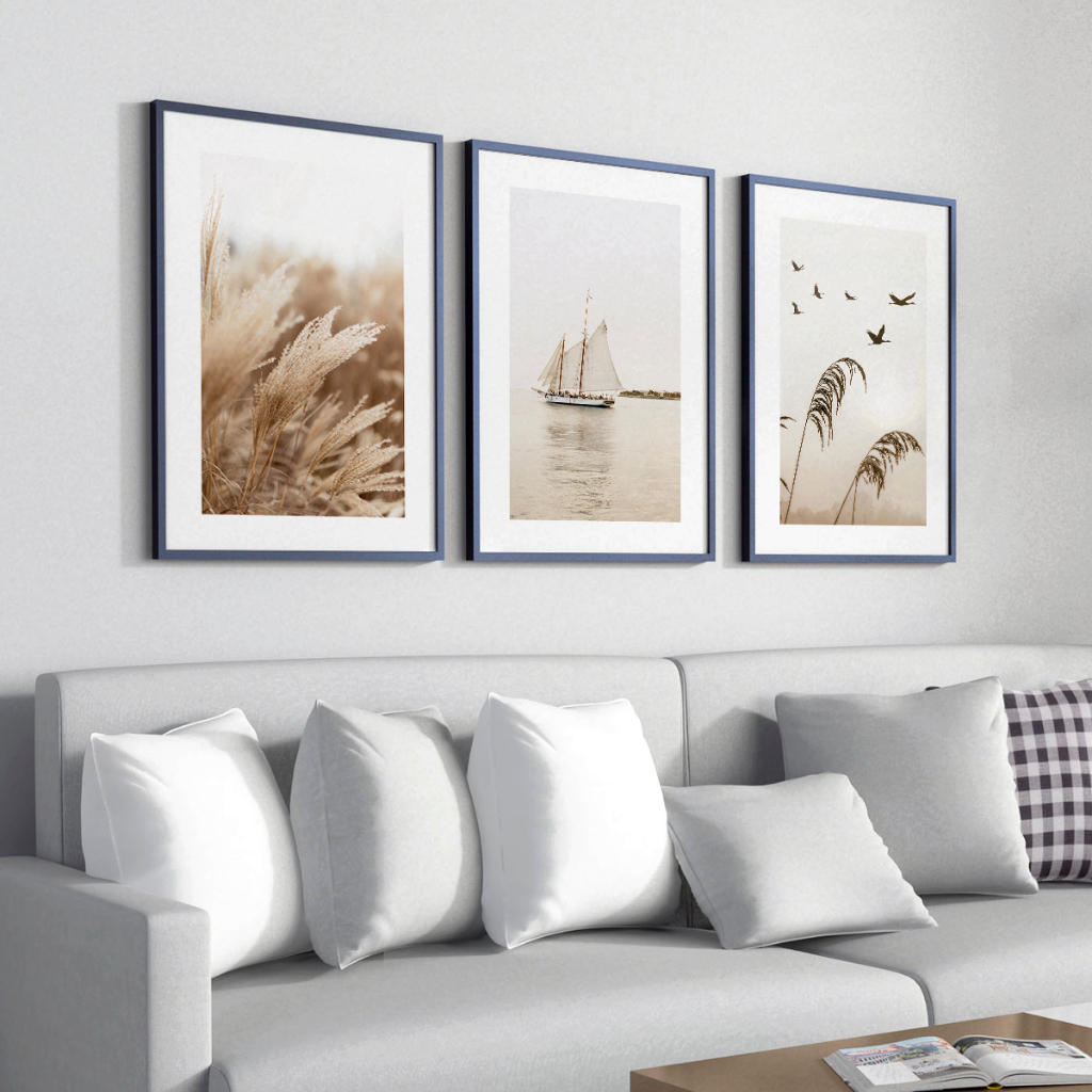 Trio Quadro Decorativo Grande Sala Moldura · foto 2