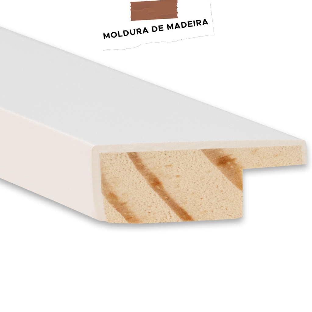 Kit 3 Quadros Decorativos Abstrato Moderno Moldura Sala Recepção Hall — imagem 2 de 2