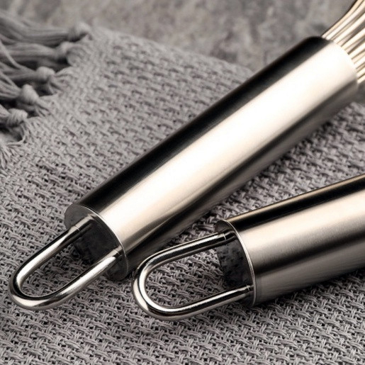 1 Batedor De Ovo De Aço Inox Manual Mixer Profissional Utensílios De Cozinha Promoção