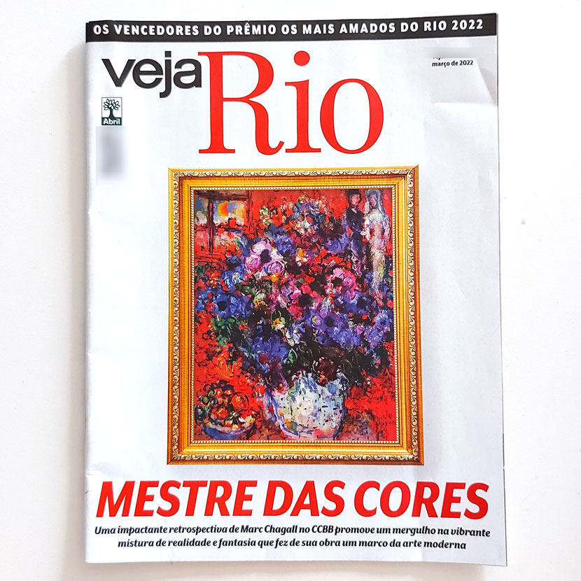 Revista Veja Rio 03/2022 Mestre Das Cores Marc Chagall Ccbb