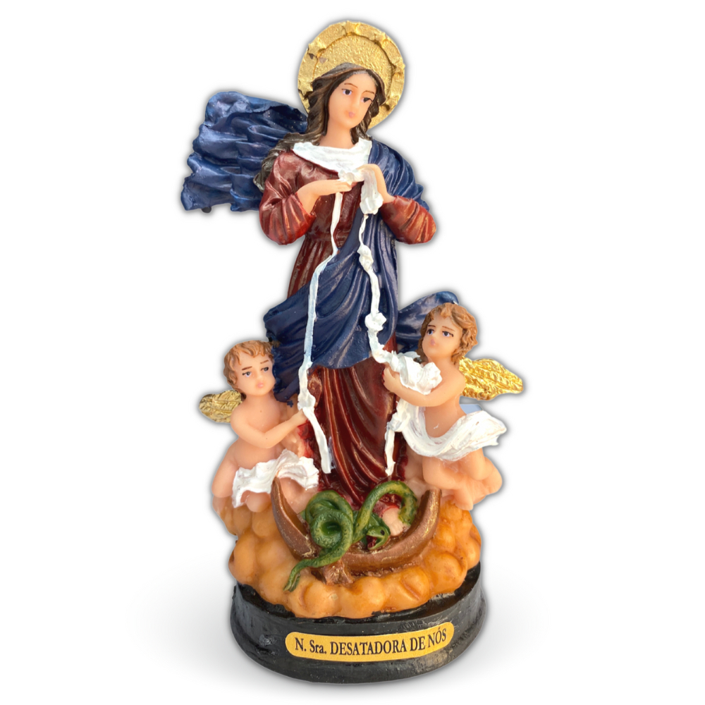 Imagem Nossa Senhora Desatadora De Nós  12x5cm- Resina- Ref:15018 em Oferta na Shopee