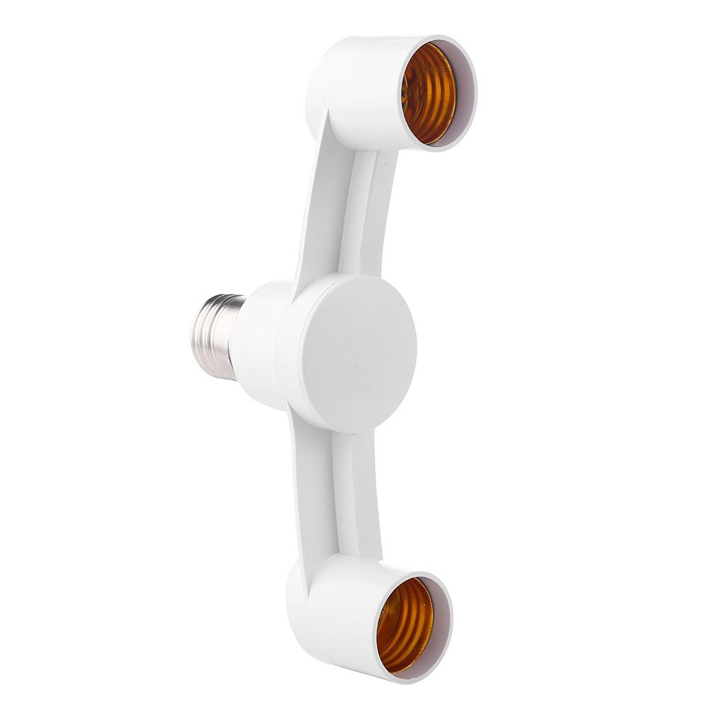 Soquete Para 2 Lâmpadas - Adaptador Duplo - 2 em 1 - Bocal E27 - Fácil Instalação — imagem 2 de 2