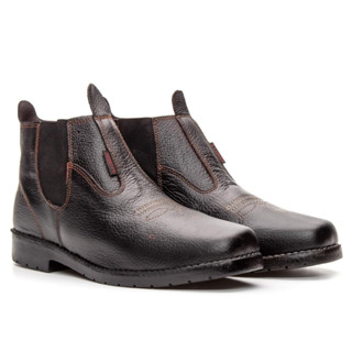 Botina Bota Masculina Couro Para Roça Country Lançammento