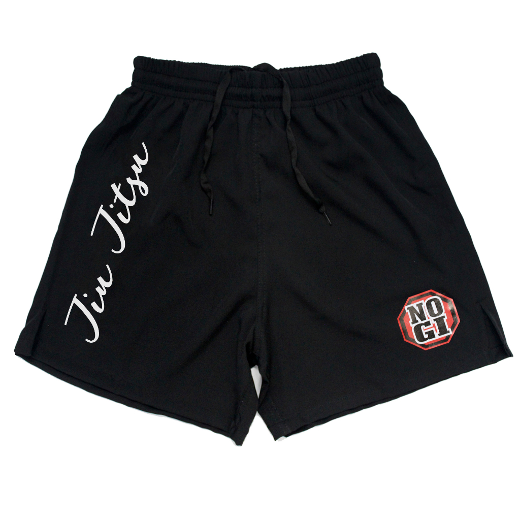 Short Bermuda Nogi Jiu Jitsu Com Corte Lateral Elastano Treino Academia MMA