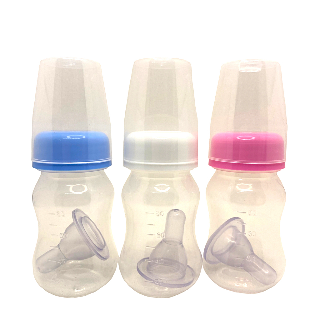 MAMADEIRA LISA 80 ML PARA BEBÊ REBORN SEM FURO NO BICO