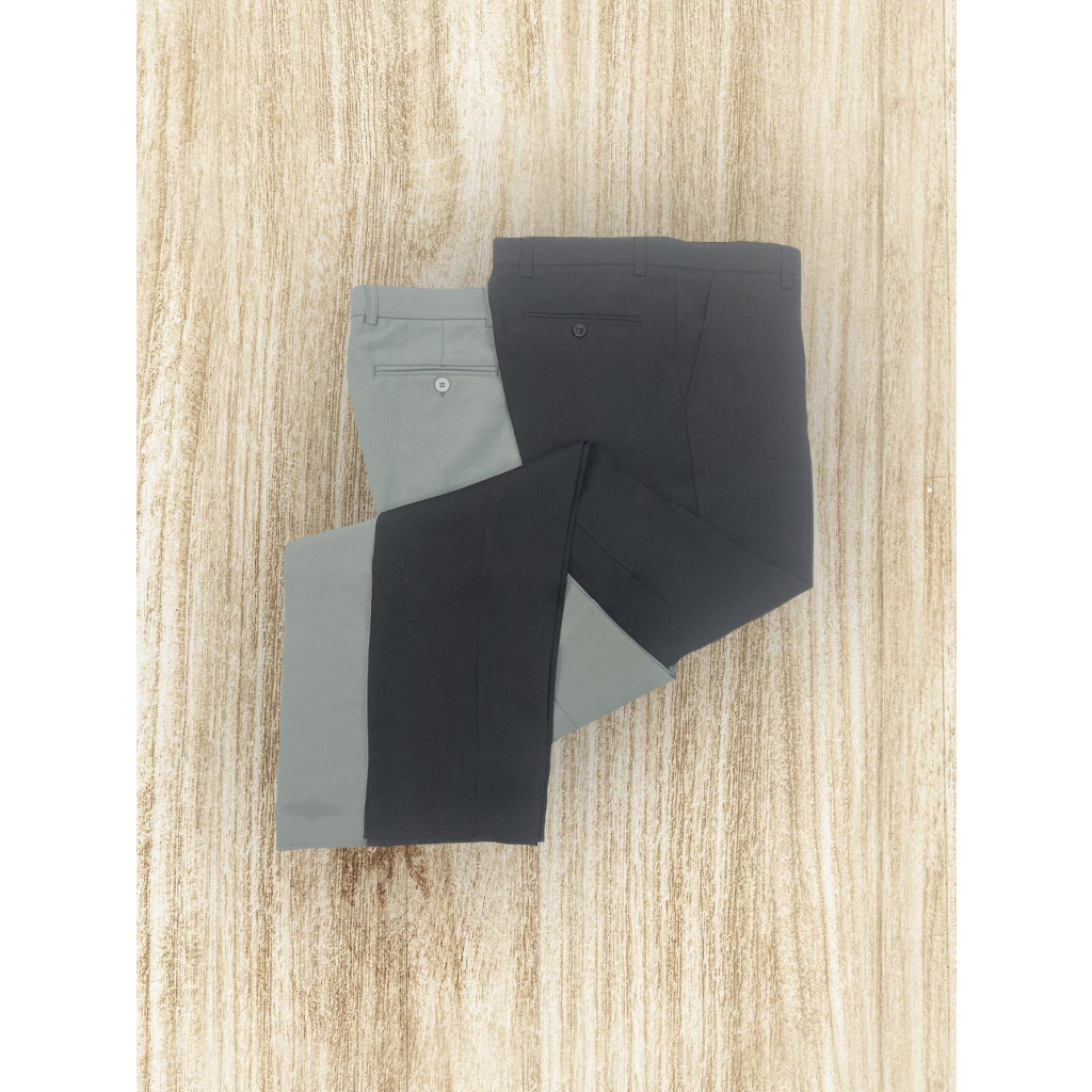 KIT Masculino 2 Peças - Calça Social Preto e Calça Social Cinza Claro