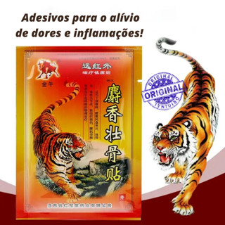 Salonpas Tigre Chines Emplastro Adesivo Alivio Dores Musculares 8 Unidades Salompas