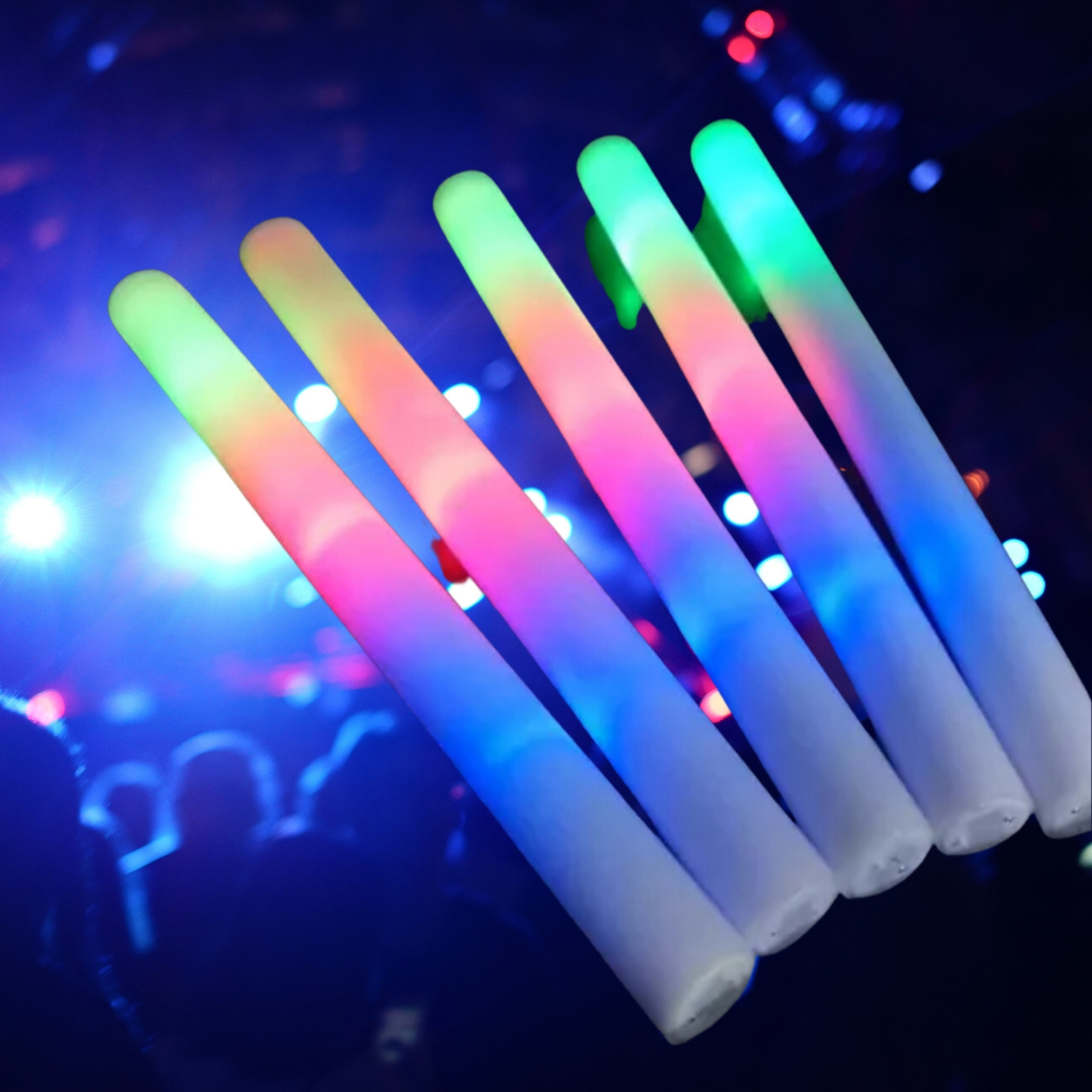 Kit Bastão Espuma Led Luzes Neon Decoração Casamento Formaturas em Oferta na Shopee