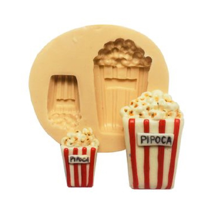 Molde de Silicone Pipoca - Biscuit, Resina, Pastas e etc... (T 23)