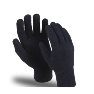 Luva de Lã Preta Adulto Básica Inverno Frio Tamanho M G Unissex Masculina Feminina