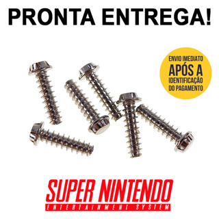6 Parafusos Super Nintendo Nes N64 Gamebit 4,5 mm Console Novos! em Oferta na Shopee