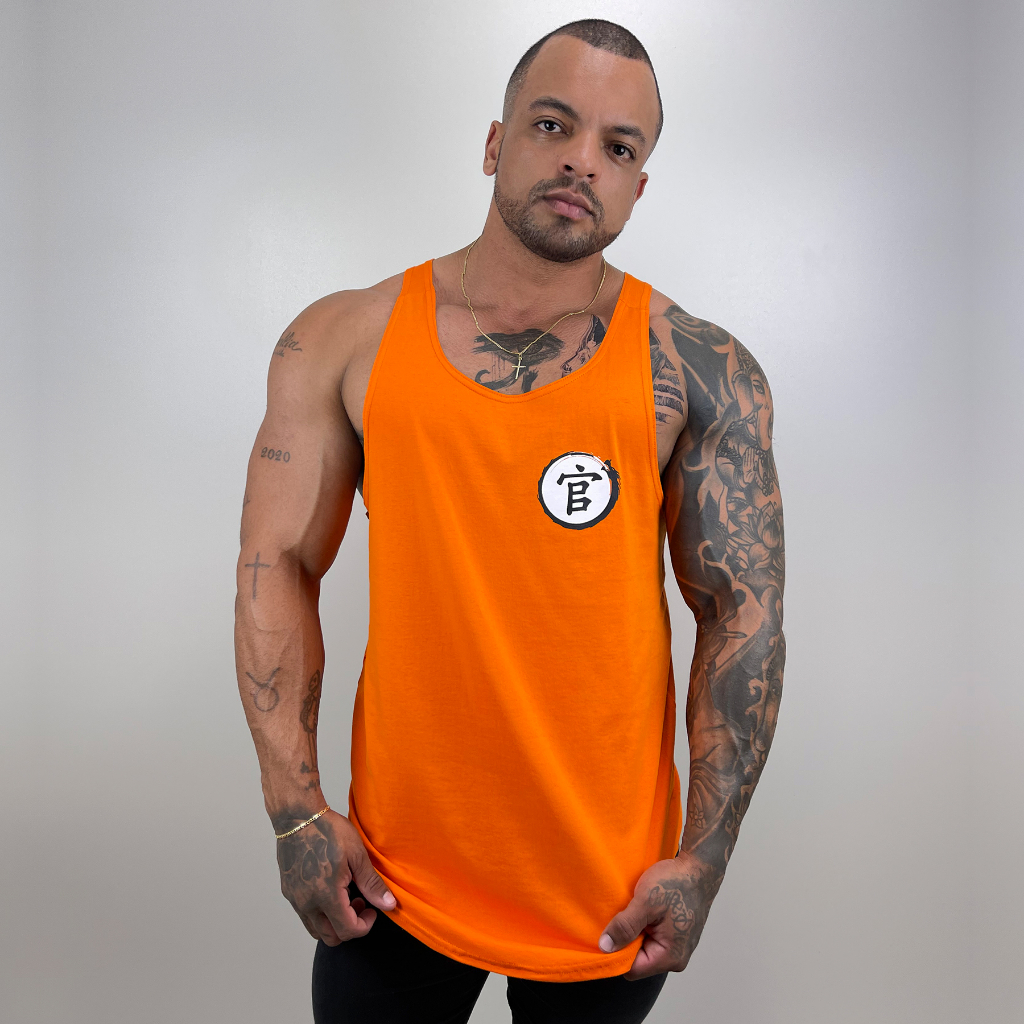 Regata Cavada masculina100% em algodão Kanji B Chinês Bombey