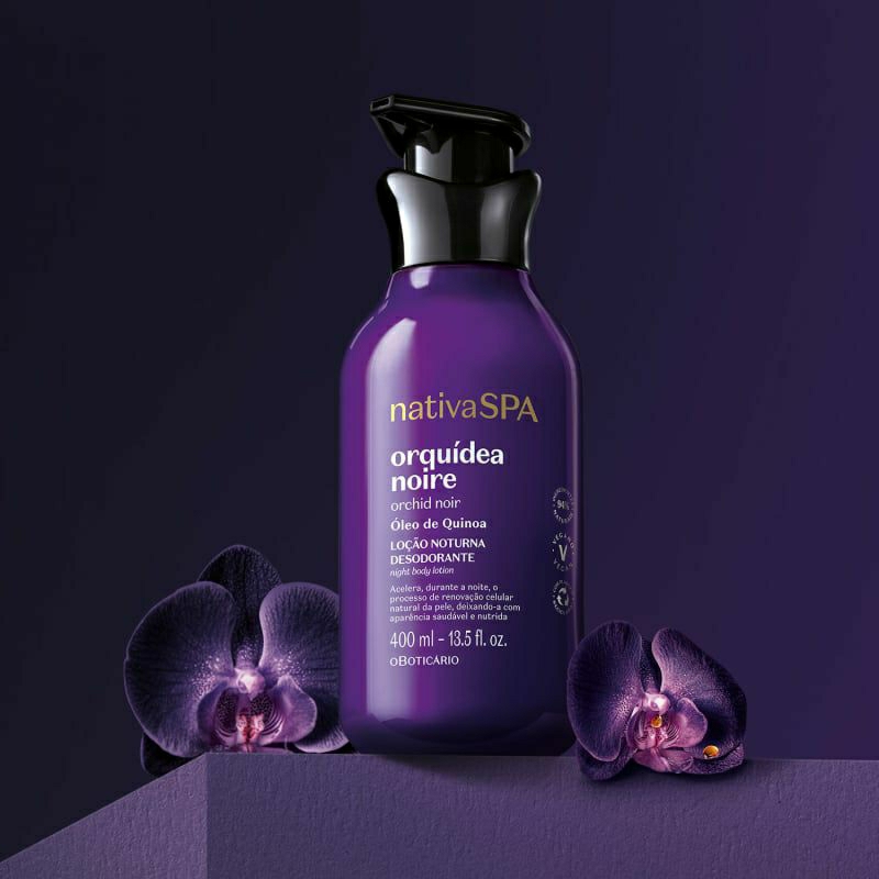Loção Noturna Desodorante Corporal Nativa SPA Orquídea Noire 400ml
