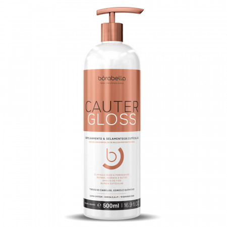 Borabella Cauter Gloss Espelhamento e Blindagem Cuticular 500ml em Oferta na Shopee