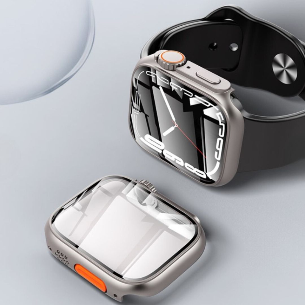 CAPA DE ALUMÍNIO PARA IWATCH 44MM / 45MM TRANSFORMAÇÃO PARA 49MM CAPINHA CASE PROTETORA SMARTWATCH