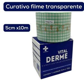 Curativo Filme Protetor De Pele Rolo Transparente Não Estéril Para Fixação 5cm x 1m - Vital Derme