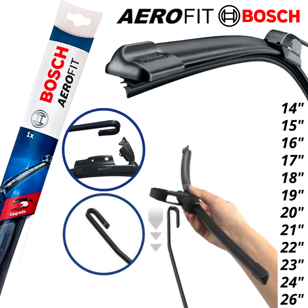 Limpador Palheta Paleta Parabrisa Dianteiro Gancho Original Bosch - Spare Parts and Accessories for Vehicles