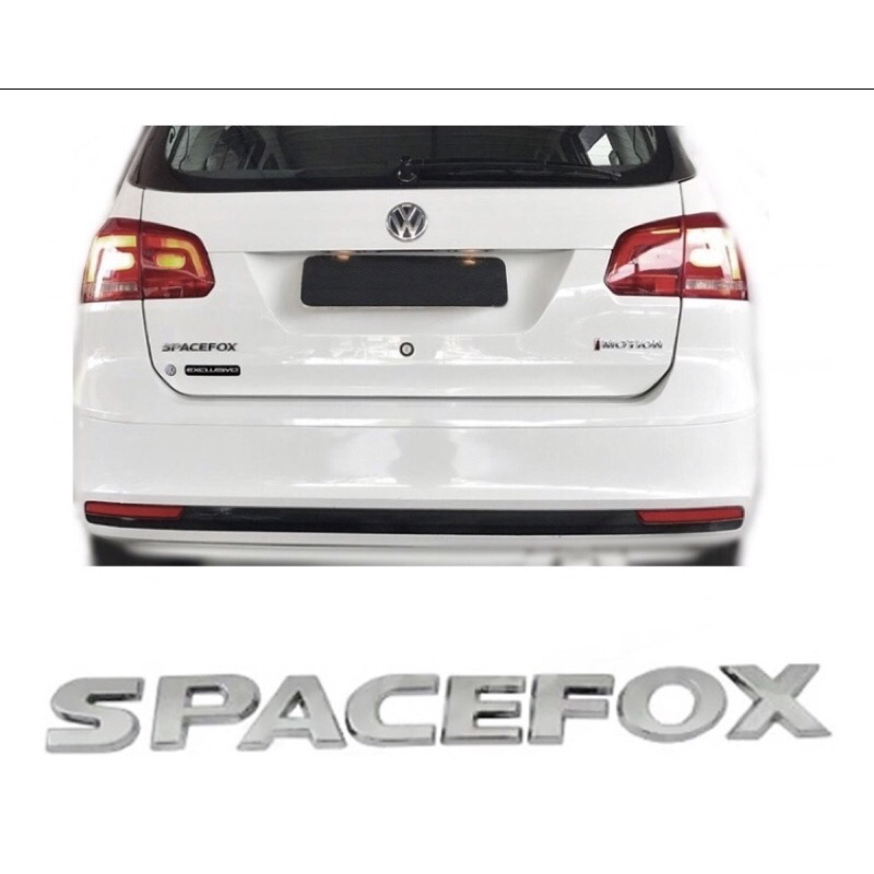 Emblema Letreiro Spacefox Ano Modelo 2011 a 2015 Peça Cromada