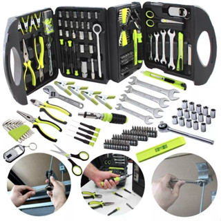 Kit de Ferramentas Manuais com 189 Peças + Maleta Dobrável - Fasterr